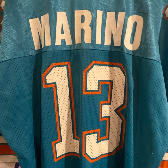 Vintage NWT Champion Miami Dolphins Dan Marino Deadstock Jersey - Picture 7 of 9